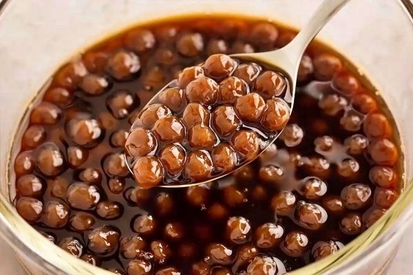 Cách làm trân châu đường đen bằng bột năng