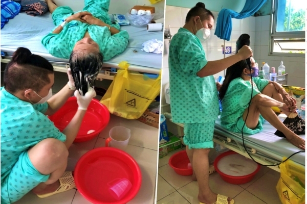 Nỗi đau mất mẹ của chàng trai 'xin tắm gội cho bệnh nhân Covid-19'