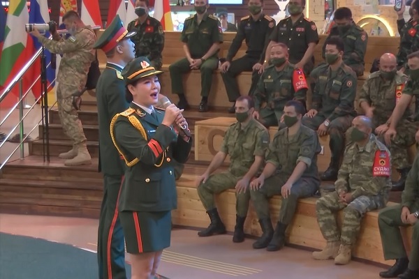 Hình ảnh đội tuyển Việt Nam giao lưu tại Army Games 2021