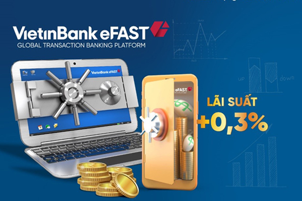 VietinBank ưu đãi lãi suất tiền gửi online cho doanh nghiệp