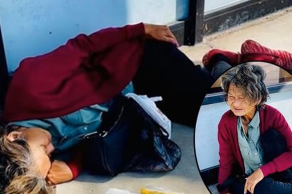 Hình ảnh mới nhất của Kim Ngân ở Mỹ: Đói lả, ngủ bên vệ đường