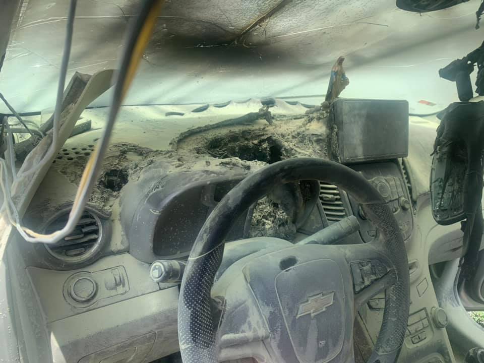 Chiếc Chevrolet ở Đắk Lắk phát nổ, hư hại nặng vì chủ xe bất cẩn