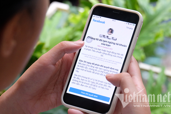 Facebook lý giải việc khóa tài khoản người dùng liên quan clip