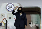 US Vice President Kamala Harris arrives in Hanoi