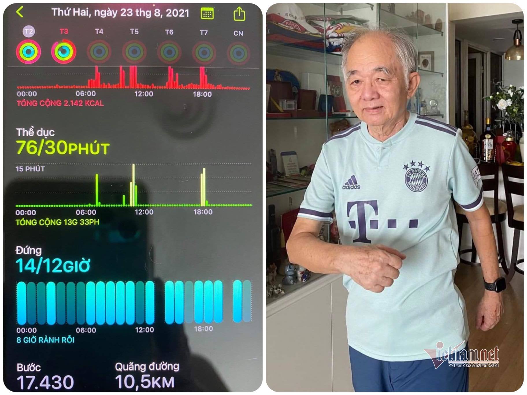 Kinh nghiệm luyện tập của cụ ông 75 tuổi nhiều bệnh nền đi qua mùa dịch