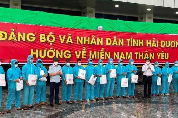 Hải Dương hỗ trợ 160 tấn gạo và 5,5 tỷ cho các tỉnh phía Nam chống dịch