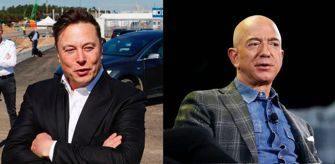 Elon Musk chế nhạo Jeff Bezos