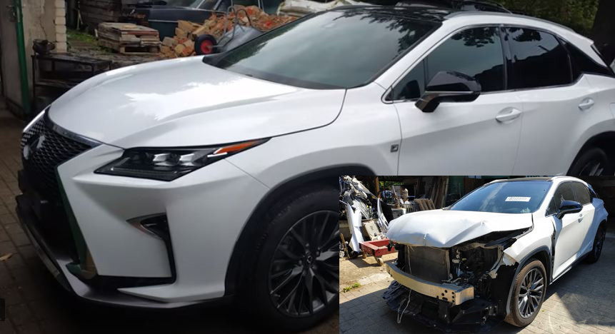 Lexus RX 450h hỏng nặng do tai nạn, phục hồi như mới