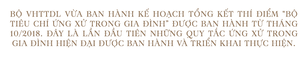 Bộ tiêu chí ứng xử trong gia đình