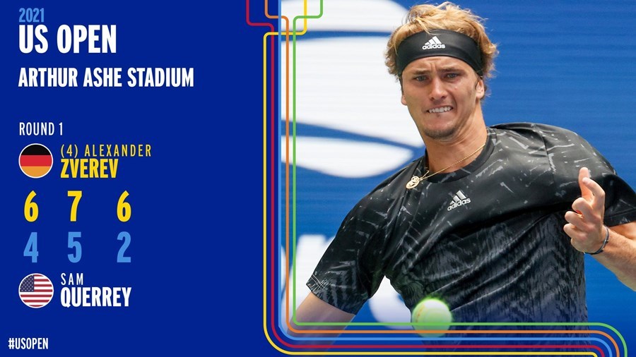 US Open 2021: Zverev ra quân thuận lợi