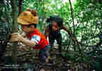 22-month-old boy climbs rocks, conquers Cat Ba caves with dad