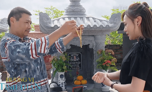 'Hương vị tình thân' tập 98, ông Sinh trao hồi môn cho Nam giữa nghĩa địa