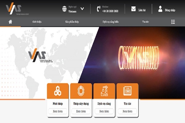Tập đoàn VAS ra mắt giao diện website mới