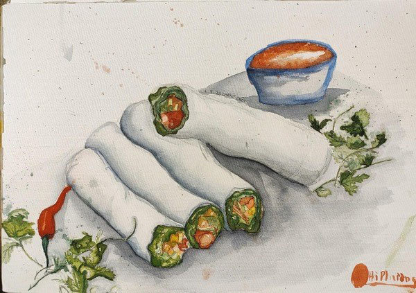 Enjoy Hanoi delicacies through sketches