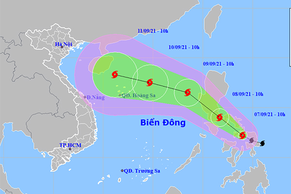 Bão Côn Sơn giật cấp 11, có thể liên tục tăng cấp khi vào Biển Đông