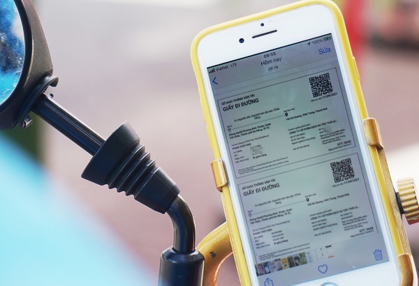 Đà Nẵng gia hạn giấy đi đường có mã QR Code