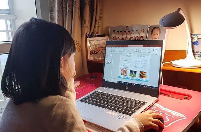 Online lessons for first graders: no more than two hours a day