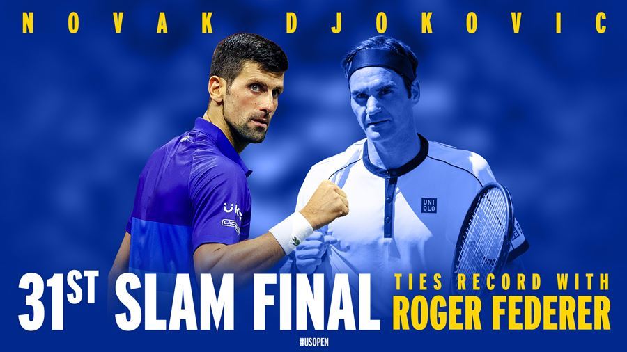 Djokovic san bằng kỷ lục 31 lần vào chung kết Grand Slam của Federer