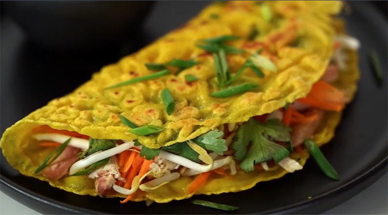 Công thức bánh xèo dễ làm tại nhà