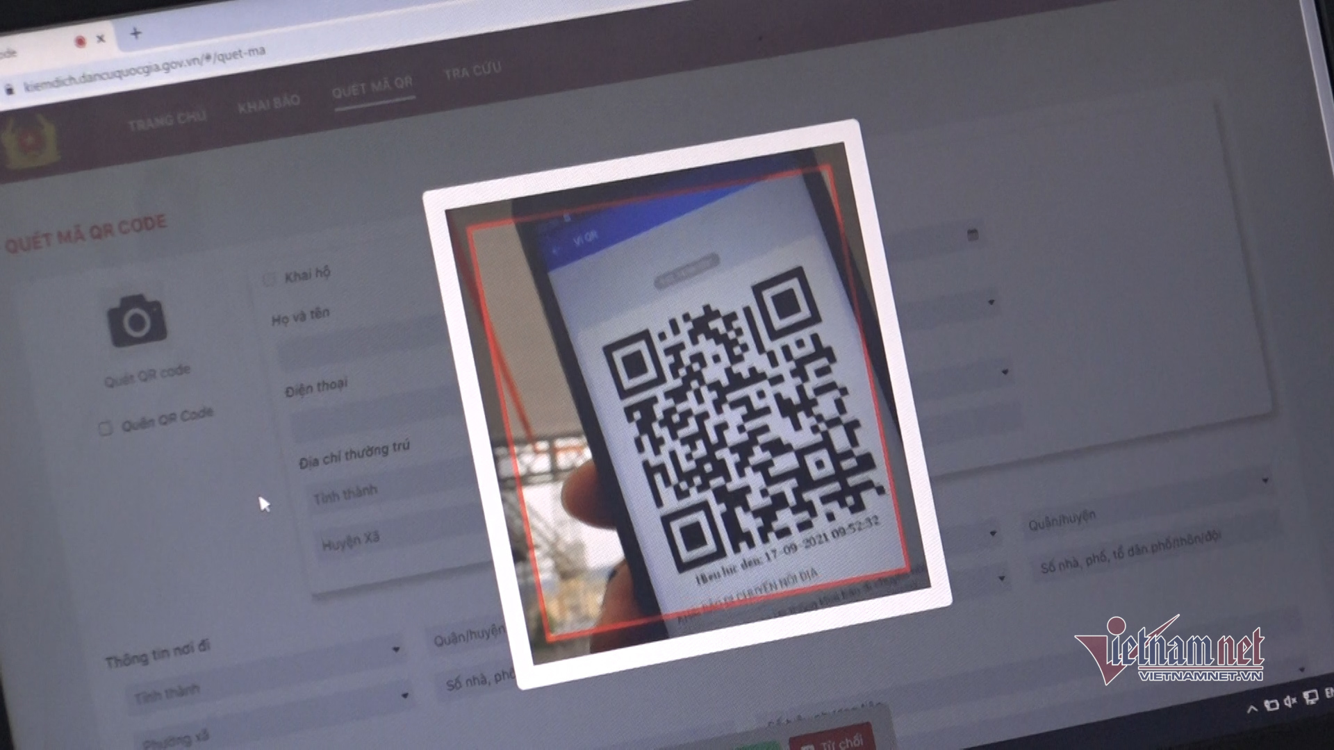 Camera quét QR Code tại 23 chốt kiểm dịch Covid-19 vào Hà Nội
