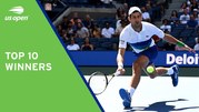 Djokovic lọt top 10 pha ghi điểm winners ngoạn mục nhất US Open 2021