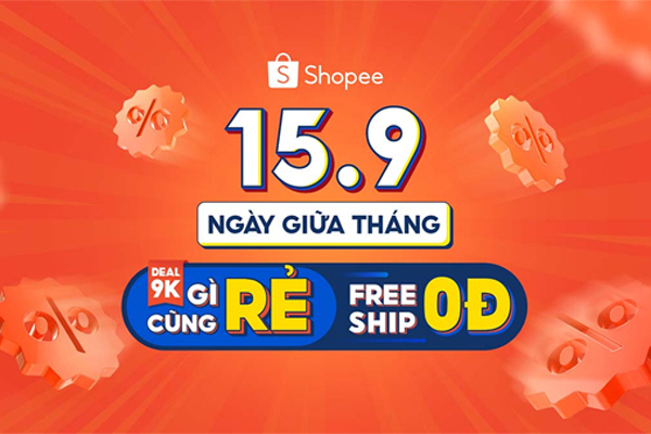 Ngày 15 giữa tháng, Shopee tiếp tục tung hàng loạt deal ‘gì cũng rẻ’