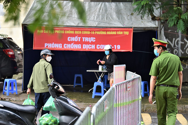Thiết lập 8 chốt trực theo mô hình 3 lớp ở khu đô thị Đền Lừ II