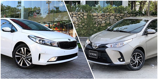 Với 550 triệu mua xe chạy dịch vụ, nên chọn Toyota Vios hay Kia Cerato?