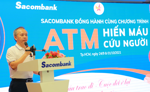 Sacombank đồng hành cùng chương trình ATM hiến máu cứu người