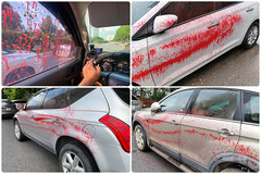 Vụ hàng loạt ô tô bị tạt sơn ở Trung Văn: Có dấu hiệu hình sự