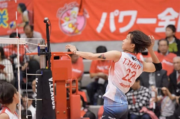 Spiker Thuy sharpens her skills in Japan to better national volleyball