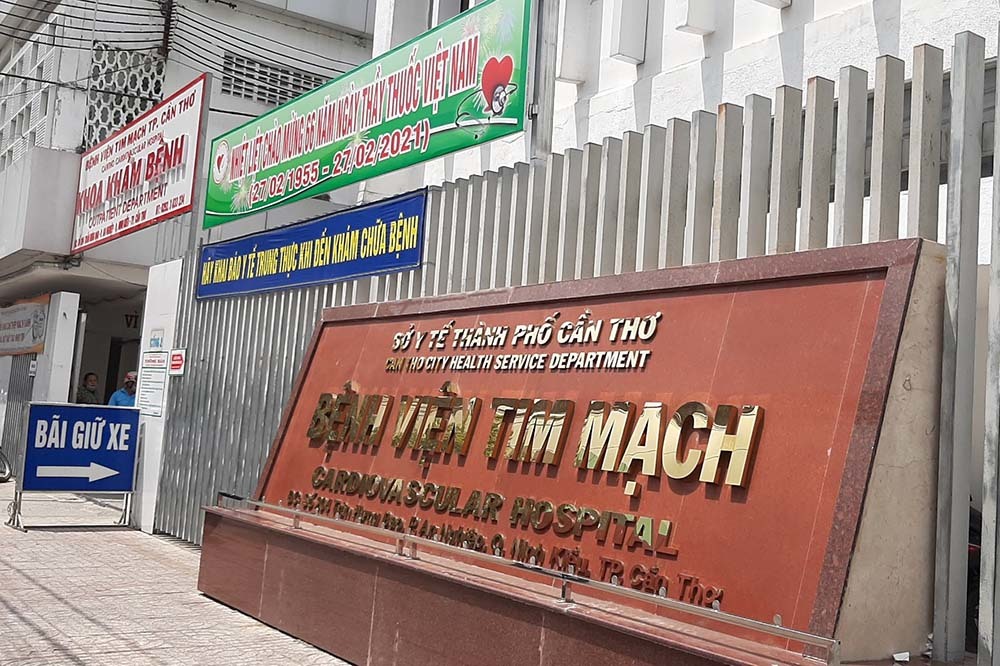 Phong tỏa tạm thời bệnh viện Tim mạch Cần Thơ