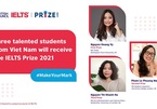 Three Vietnamese students win IELTS Prize 2021