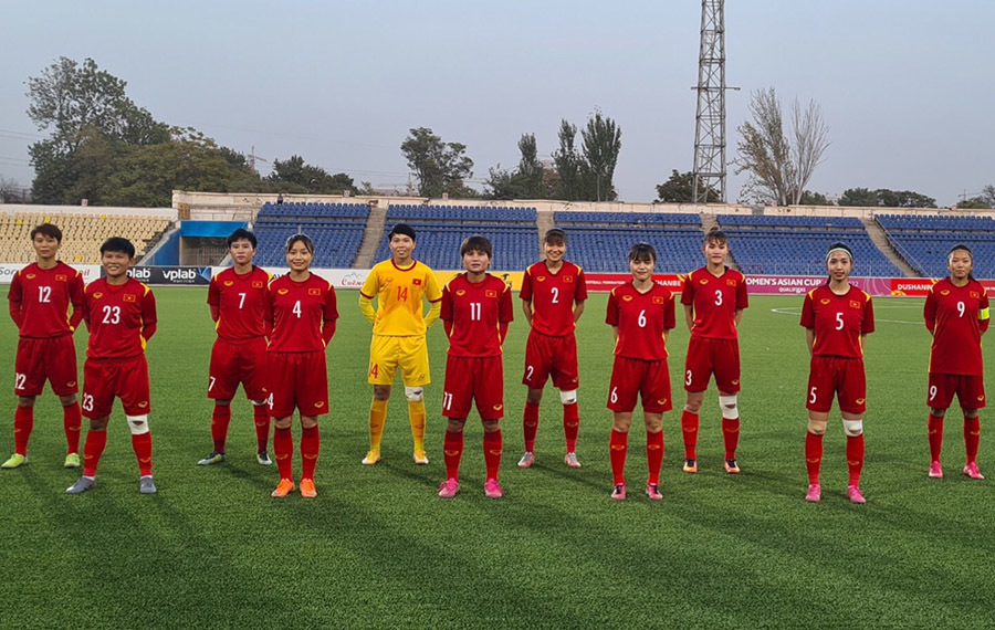 Đè bẹp Tajikistan, tuyển nữ Việt Nam vào VCK Asian Cup 2022