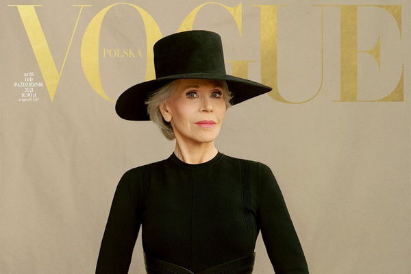 Diễn viên Jane Fonda sang chảnh trên tạp chí Vogue ở tuổi 84