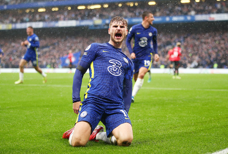 Timo Werner lập đại công, Chelsea lên đầu bảng