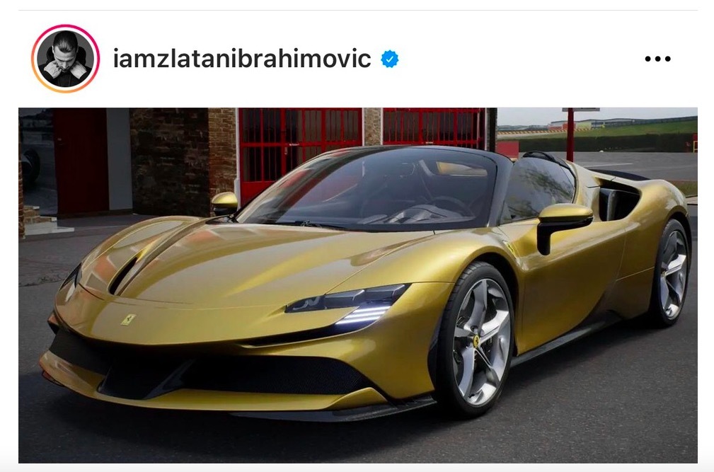 Ibrahimovic mua siêu xe Ferrari SF90 Stradale mừng sinh nhật 40 tuổi