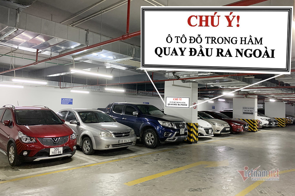 Vì sao đỗ ô tô trong hầm, bãi gửi xe luôn phải quay đầu ra ngoài?