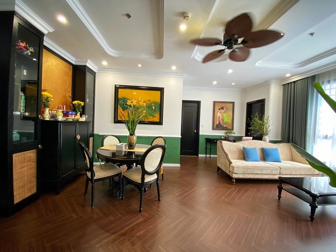 Cảm xúc mùa thu xưa trong căn hộ phong cách Indochine ở Hà Nội