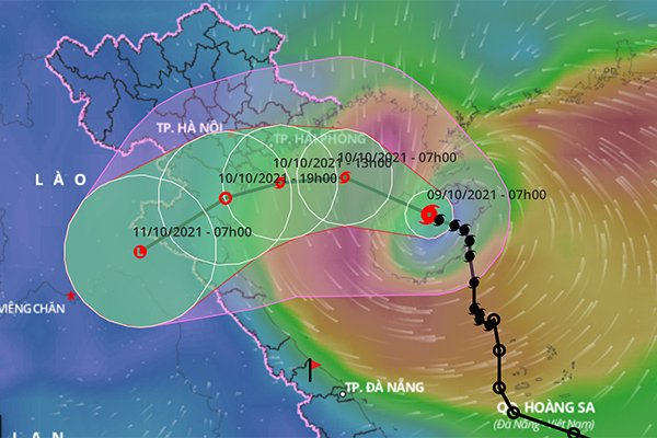 Bão số 7 đang vào Vịnh Bắc Bộ, đi chậm rồi lại nhanh