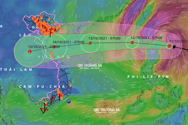 Kịch bản mới nhất của bão Kompasu khi vào Biển Đông