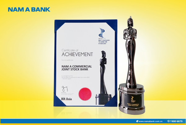 Nam A Bank nhận giải thưởng 