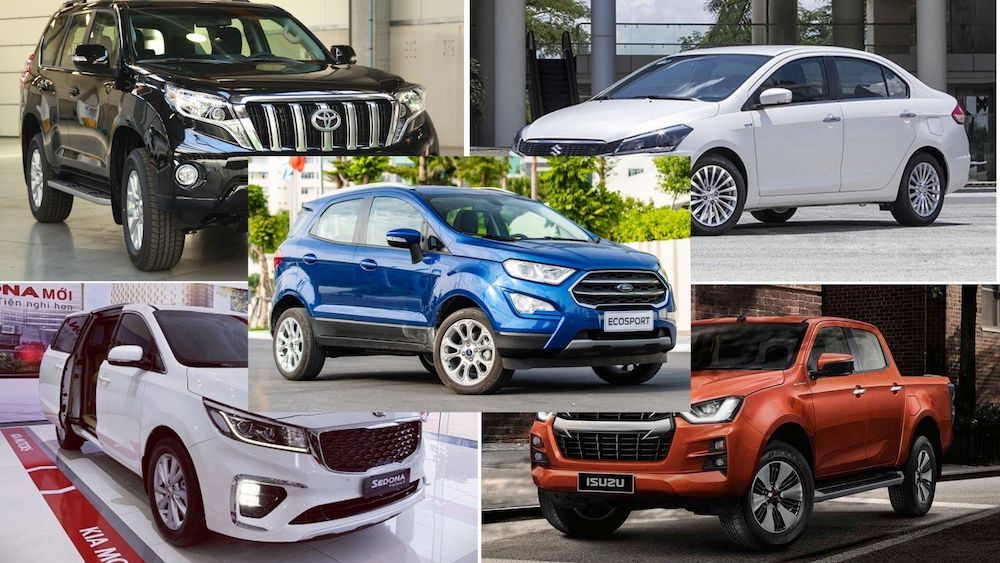 Top 10 xe bán chậm nhất tháng 8/2021: Ford EcoSport lần đầu góp mặt