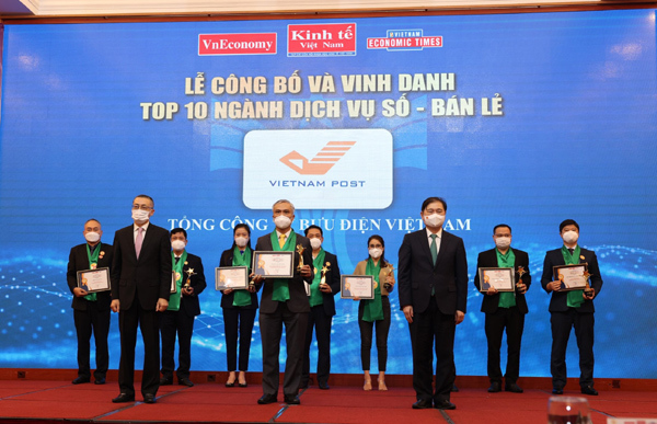 Vietnam Post vào Top 10 Thương hiệu mạnh ngành công nghệ-dịch vụ số Việt Nam