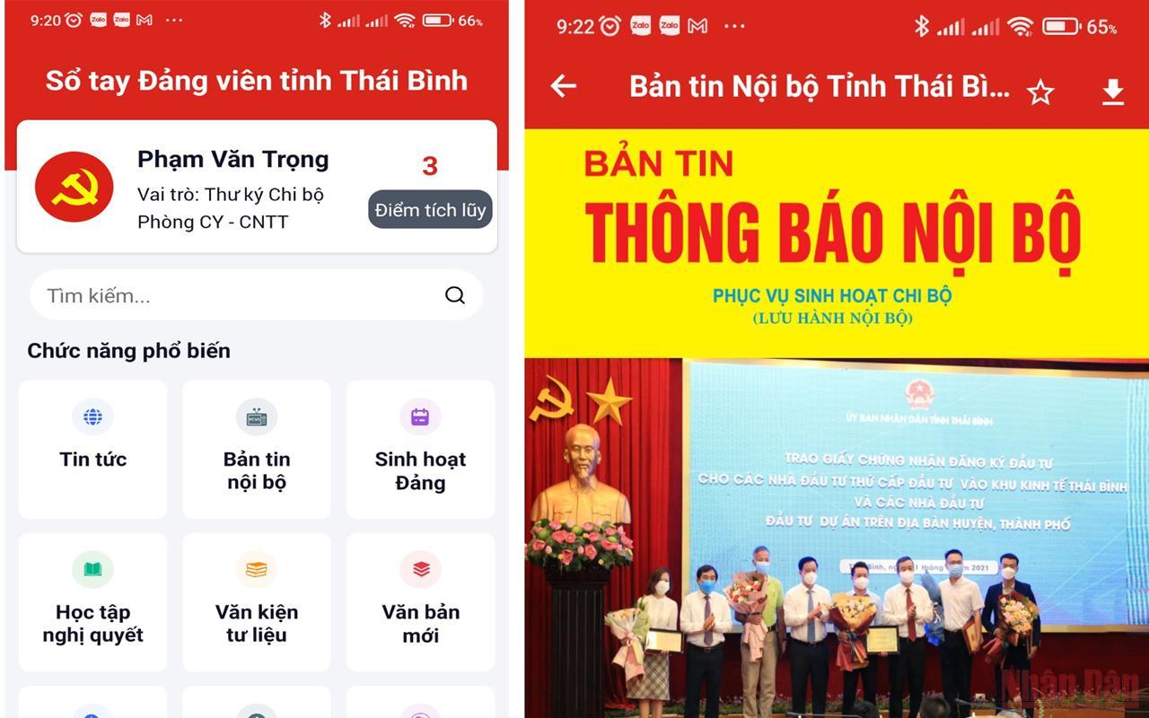 Thái Bình: Sẵn sàng triển khai chính thức Sổ tay Đảng viên điện tử trong toàn Đảng bộ vào năm 2022