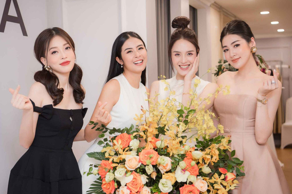 Ngọc Hân, Dương Tú Anh mừng Á hậu Hoàng Anh làm bà chủ