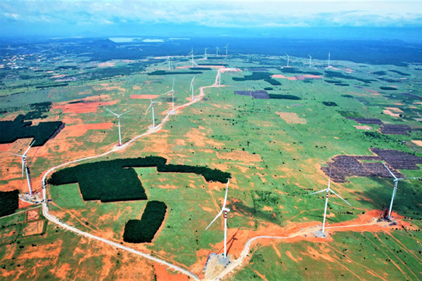 Dự án Điện gió Thái Hòa trên đà vận hành thử