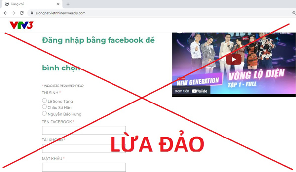 Detecting many fake websites, deceiving Vietnamese users