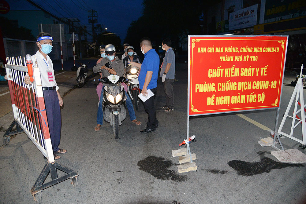 Tiền Giang dịch cấp độ 2, hạn chế dân ra đường từ 19h đến 5h hôm sau