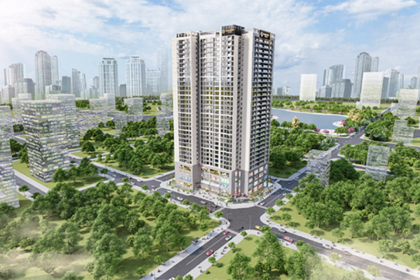 Thiết kế độc đáo của căn hộ 2 phòng ngủ Harmony Square, Thanh Xuân